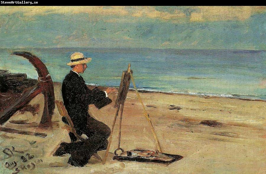 Peter Severin Kroyer oscar bjorck maler pa skagen sonderstrand